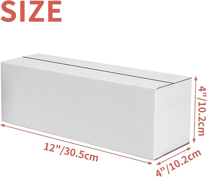 25 Pack Small Shipping Boxes 12x4x4 Inches - Image 2