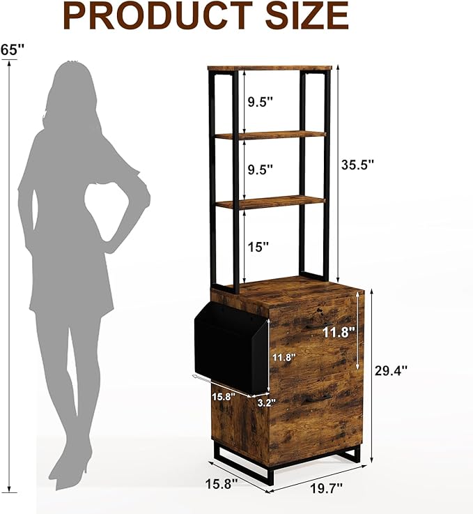 Locking Double Drawer File Cabinet - Image 3