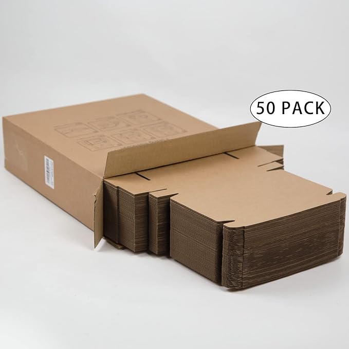 50 Pack 7x5x1 Inches Small Shipping Boxes, Moving Mailing Packing Box - Image 6