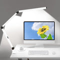 Micomlan LED Desk Lamp with Clamp, Dual Light Table Lamp with Adjustable Swing by Micomlan