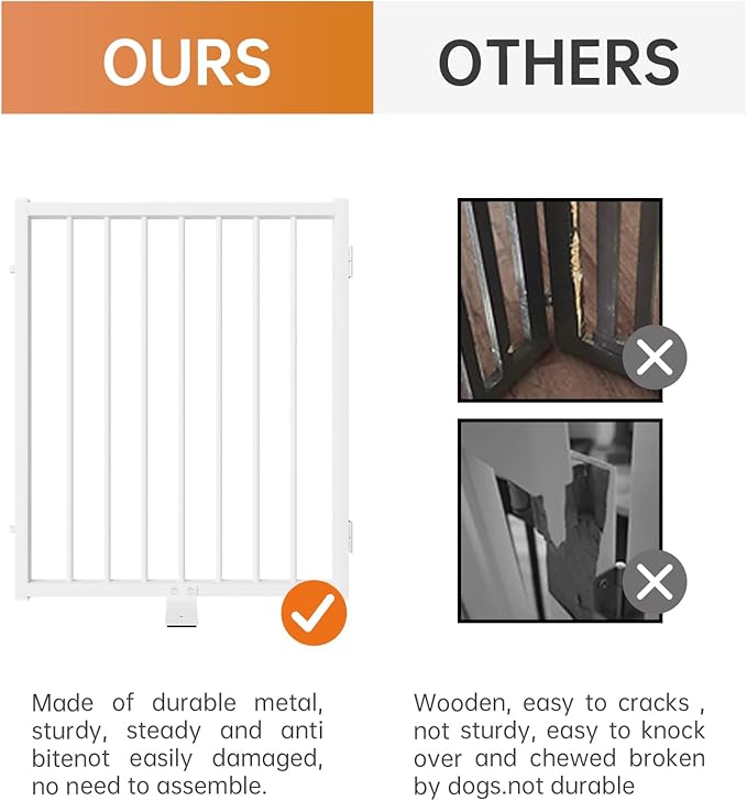 Full Metal Freestanding Dog Gate - Image 3