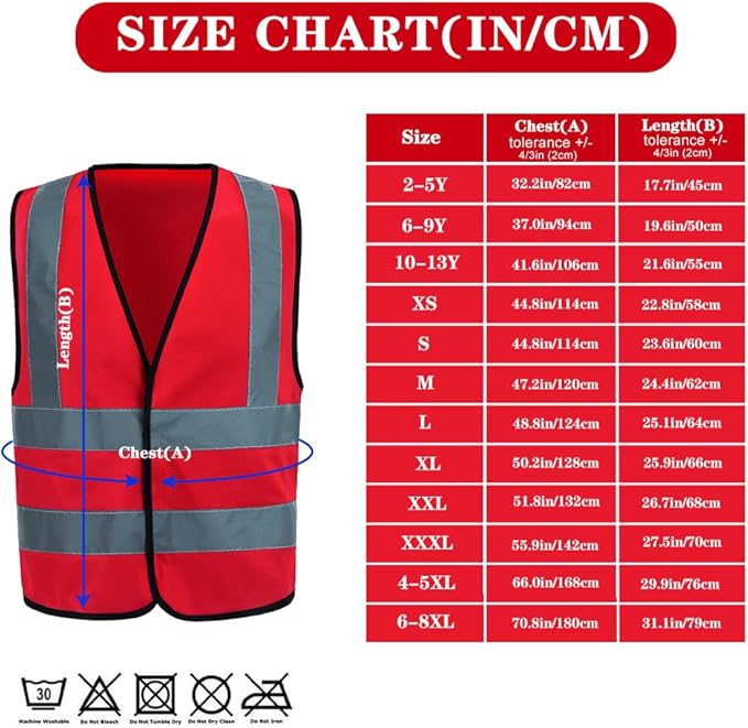 AYKRM 12 colour High visibility viz vest hi vis viz reflective work - Image 5
