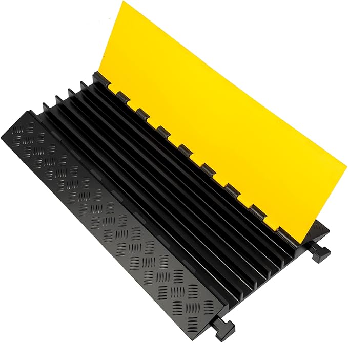 VEVOR 5 Channel Cable Protectors Extreme Rubber Cable Ramps Heavy Duty - Image 10