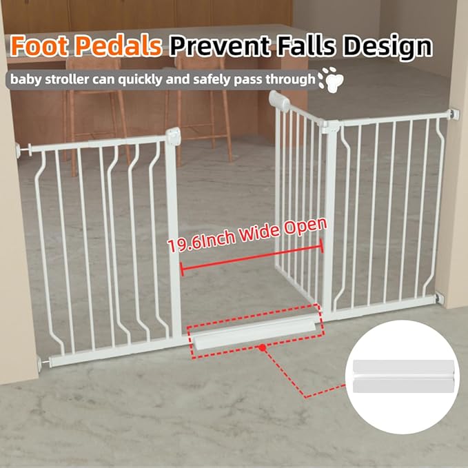 TSAYAWA Baby Gate Extra Wide Fits 71.5-85.8 inch Wide Opening - Image 7