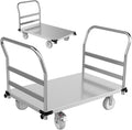 3000LBS Heavy Duty Platform Truck Cart Dolly | 44"x28" 2mm Steel Deck & by Unknown