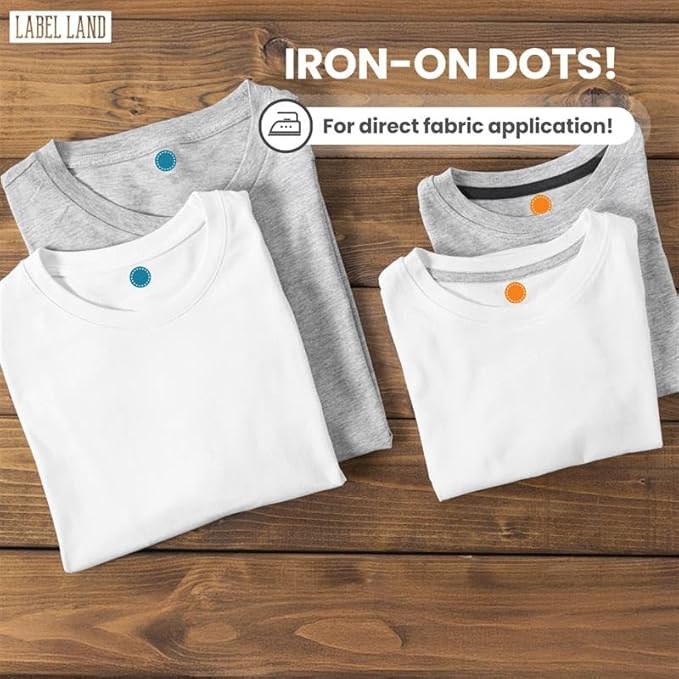 Color Coded Iron-on & Stick-on Dot Bundle - Image 2