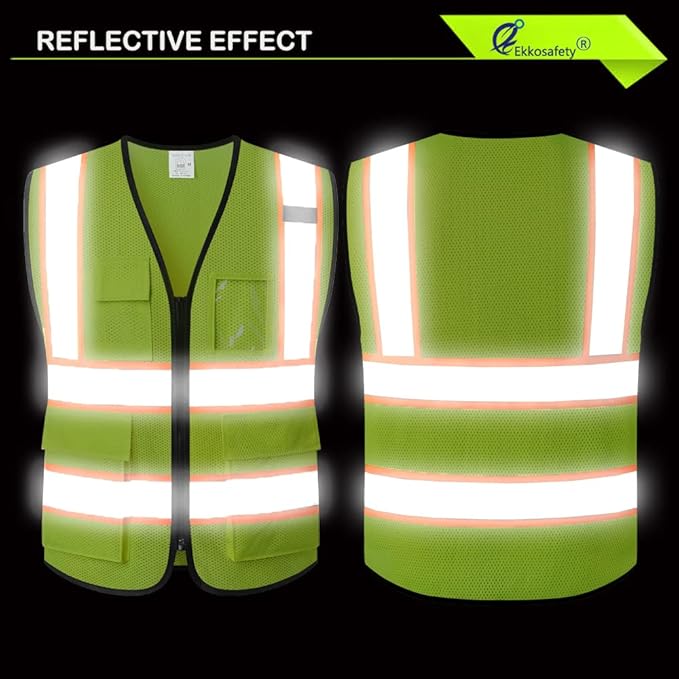 Reflective Mesh Safety Vest for Men Women - Image 5