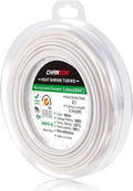 Chanzon 2:1 Ratio 9/64" Heat Shrink Tubing 8Ft Roll White Polyolefin Sleeving by Chanzon