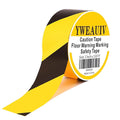 2 Inch x 110 FT Black & Yellow Floor Marking Tape, High-Visibility & Adhesive by YWEAUIV