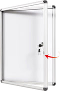 SWANCROWN Enclosed Bulletin Board Dry Erase Noticeboard Lockable Display Boards by SWANCROWN