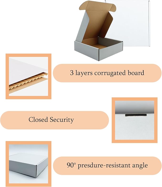 7 x7 x2 Inches Shipping Boxes Set of 25, E-Commerce Packaging Mailing Boxes - Image 6