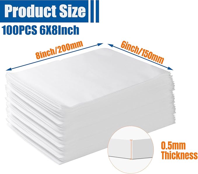100 Pack Foam Pouches, Cushion Foam Pouch - Image 2