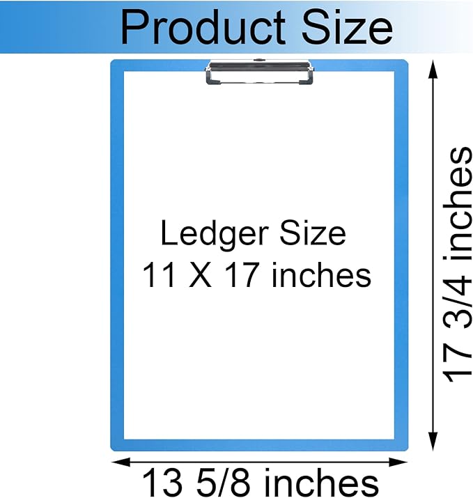 Acocony 11x17 Clipboard Landscape Super Tough Extra Large Clipboard Low Profile - Image 2
