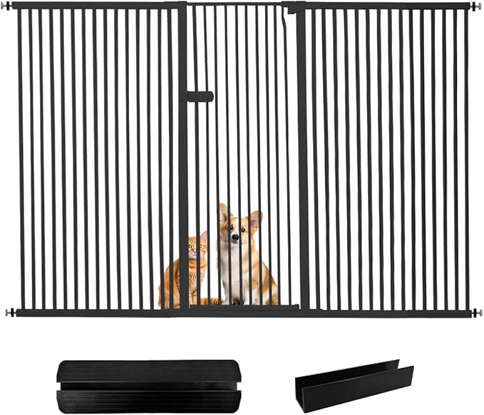 Lumizone Extra Tall Cat Gate 55.12" High Pressure Mounted Extra Wide 2025 New by Lumizone