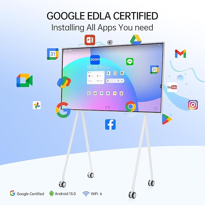 JAV Smart Board with Google EDLA Certified, 65 inch Interactive Whiteboard - Image 2