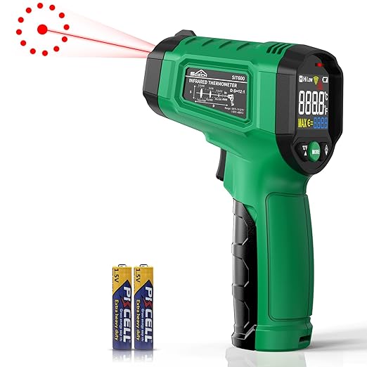 Infrared Thermometer Gun, SQECH Laser Thermometer Gun -58℉～1112℉, Non-Contact by SQECH