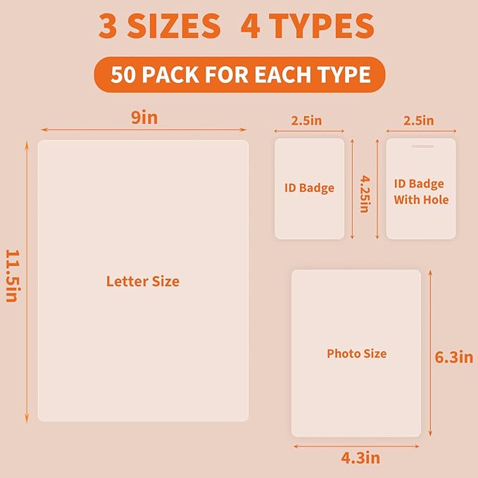 Binditek 5 Mil Thermal Laminating Pouches, 200 Pack, Ultra Clear — Letter 9x11.5 - Image 2