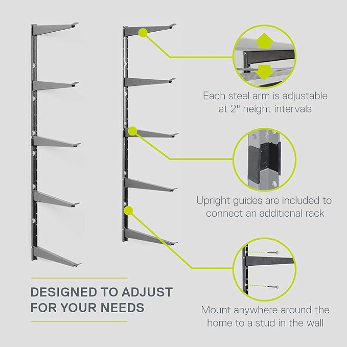Delta Heavy Duty Lumber Storage Rack Cycle, Holds Up To 800 lbs - Image 5