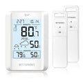 Indoor Outdoor Thermometer Wireless Battery Operated Weather Station Wireless by Bettsparks