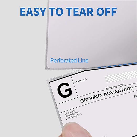 4"×6" Direct Thermal Shipping Label, Fanfold Thermal Label 1000 Packs Permanent - Image 4