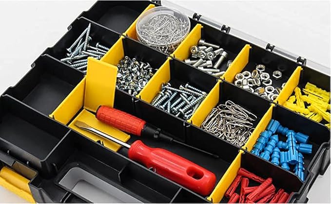Tools Organizer Box Small Parts Storage Box 34-Compartment Double Side Hardware - Image 6