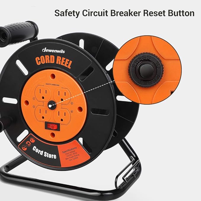 DEWENWILS Extension Cord Storage Reel - Image 4
