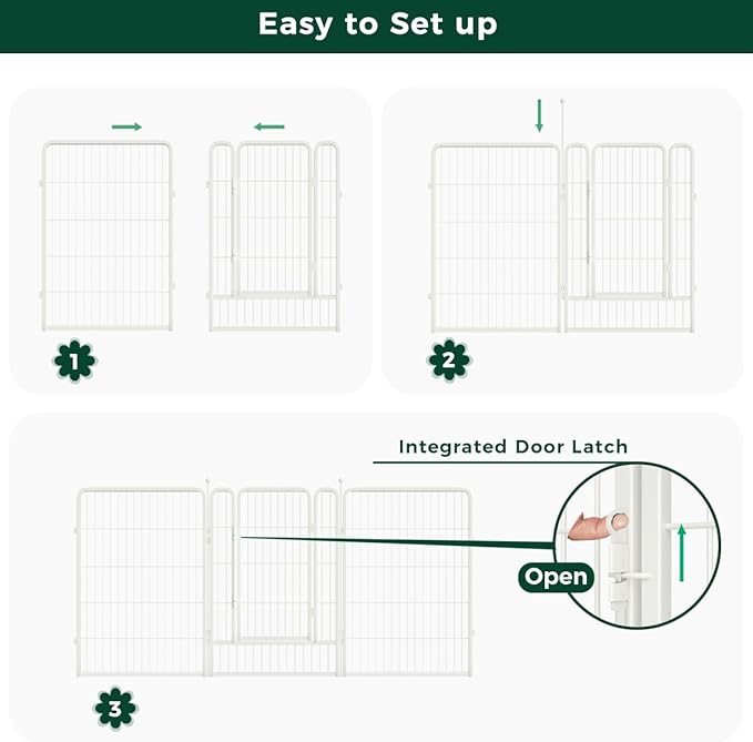 FXW Garden Fence Outdoor for The Yard – 40in x 18.2ft Heavy Duty Metal Animal - Image 6