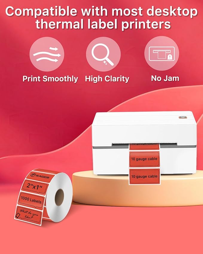 iEager 2x1 Inch Thermal Labels, Durable Shipping Label Printer Sticker - Image 5