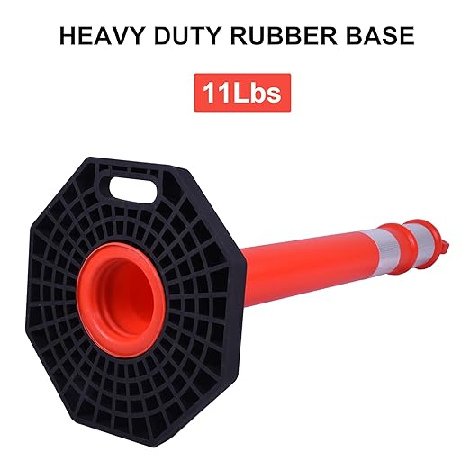 OrangeStar 3 Packs 45" Traffic Delineator Post - Image 8