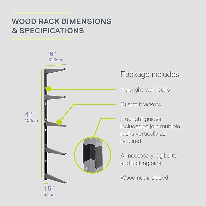 Delta Heavy Duty Lumber Storage Rack Cycle, Holds Up To 800 lbs - Image 4