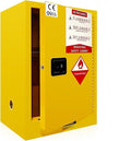 36 Gallon Yellow Flammable Storage Cabinet, Fireproof Steel Chemical Storage by Unknown