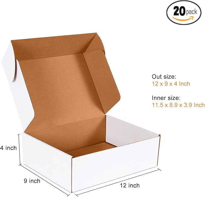 12x9x4 inch Shipping Boxes Set of 20 - Image 4