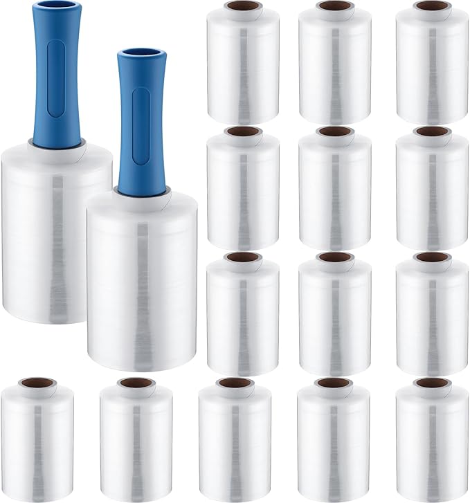 Jutom 16 Pcs Stretch Wrap Roll Plastic Wrap by Jutom
