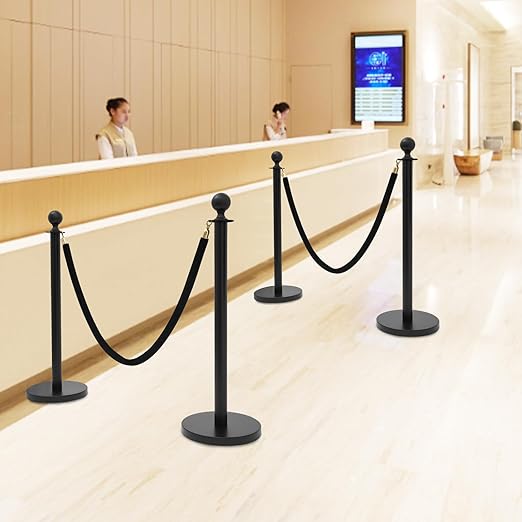 Crowd Control Stanchion Set, 4 Packs Stanchion Set - Image 4