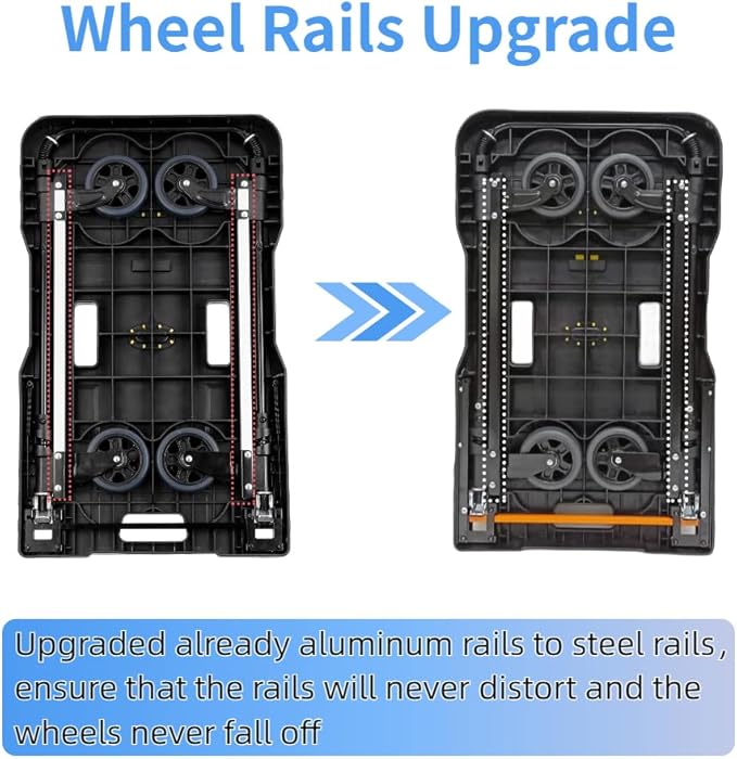 Upgrade Heavy Duty Folding Dolly Cart - Image 2