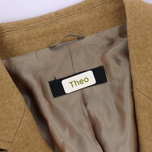 TeddyLabels - Clothing Labels for Nursing Home (120) – Self-Adhesive Name Tags for Clothes and Personal Items. Personalized Labels for Daycare, Nursing Homes, and Laundry Use - Beige - Image 3