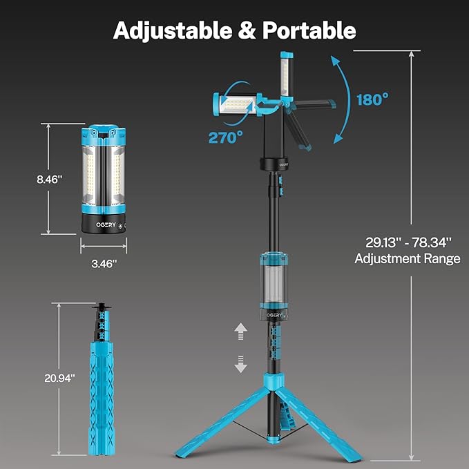 OGERY Rechargeable 10000mAh Camping Light - Image 8