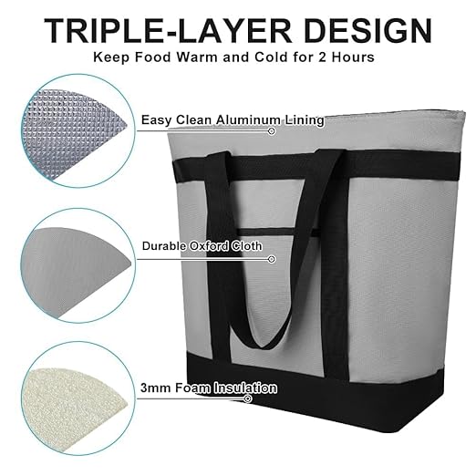 Insulated Cooler Bag, 10PK Insulated Tote Bag - Image 9