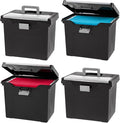 IRIS USA File Box with Lid File Organizer by IRISUSA