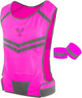 Running Reflective Vest, Inside Pocket & 2 Bands, High Visibility Reflective by 247Viz