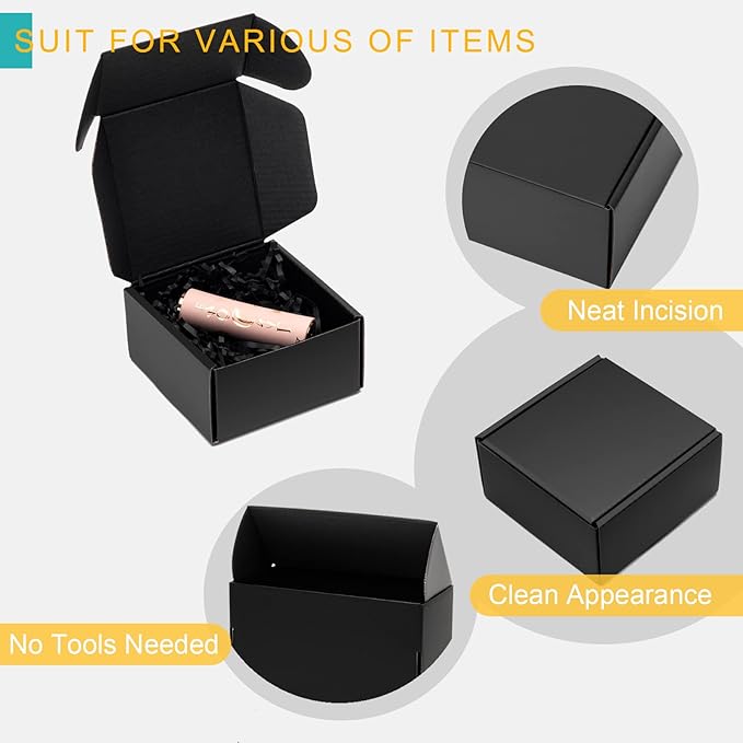 Mcfleet 4x4x2" Black Shipping Boxes - Image 4