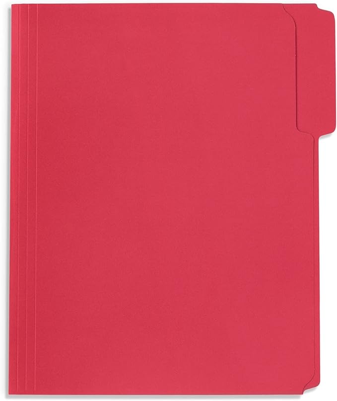 50 Red Fastener File Folders - Image 3