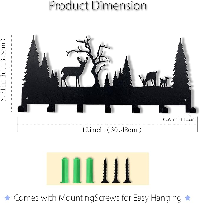 Wall Mounted Key Rack | Metal Key Rack Hook Organizer | Metal Key Organizer - Image 2