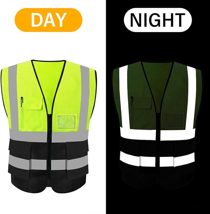 HYCOPROT High Visibility Mesh Safety Reflective Vest - Image 5