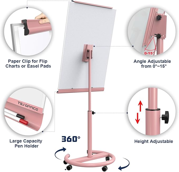 TSJ OFFICE Mobile Whiteboard Magnetic - Image 2