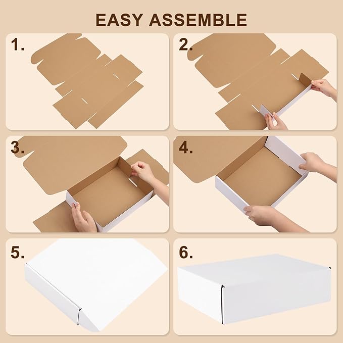 11x8x2 Inches Shipping Boxes Set of 25, Mailer Boxes - Image 4