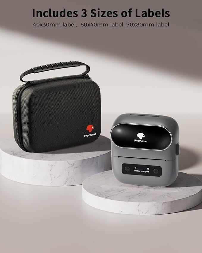 Phomemo Label Printer, M220 Thermal Bluetooth Barcode Label Maker, - Image 8