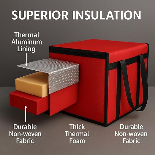 Extra Large XXXL Insulated Food Delivery Bag Cooler Bags Keep Food Warm - Image 7