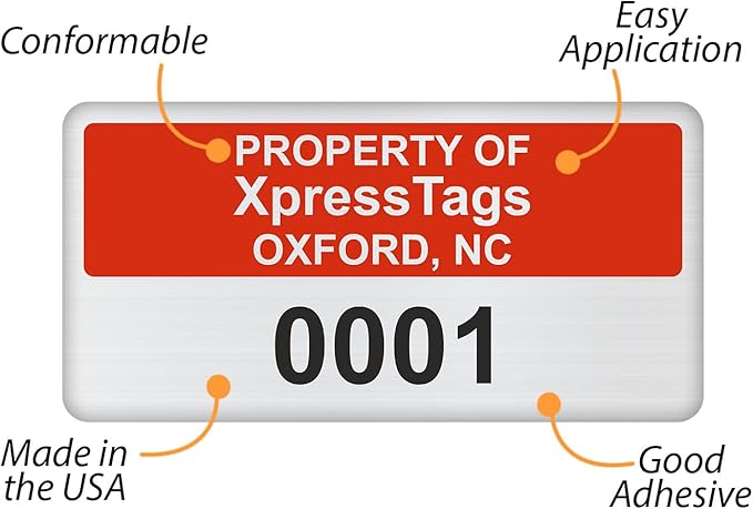 XpressTags 0.75"x1.5" Custom Asset Tags - Image 7