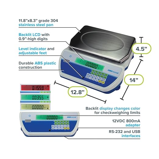 Adam Equipment CKT-M Approved Bench Checkweighing Scales - Image 4
